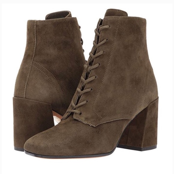 Vince Halle Suede Lace Up Bootie - Size 38 / 8 US - Picture 1 of 6